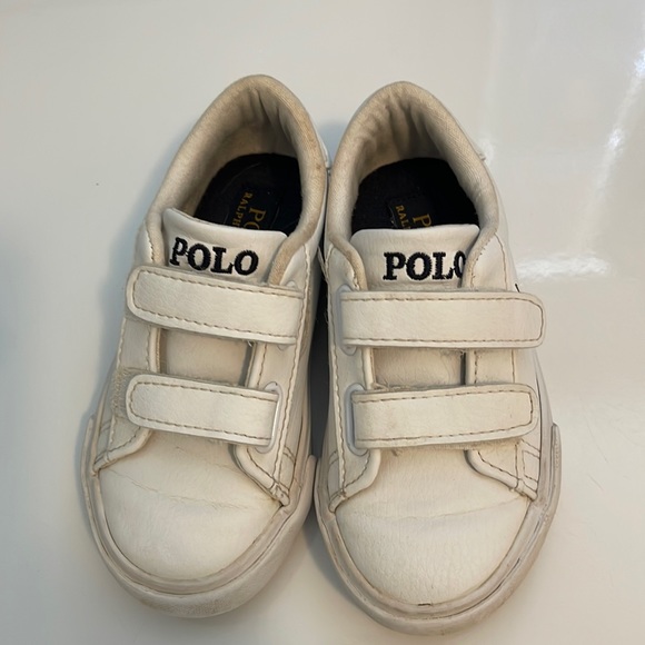 Polo Ralph Lauren white leather shoes - Picture 1 of 8